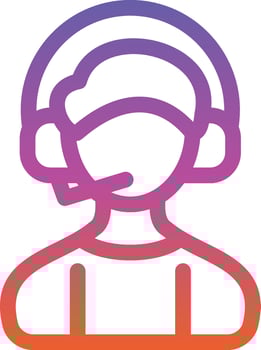 Commentator Vector Icon Design