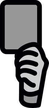 Yellow Card Vector Icon Design