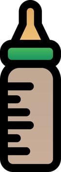 Milk Bottle Vector Icon Design