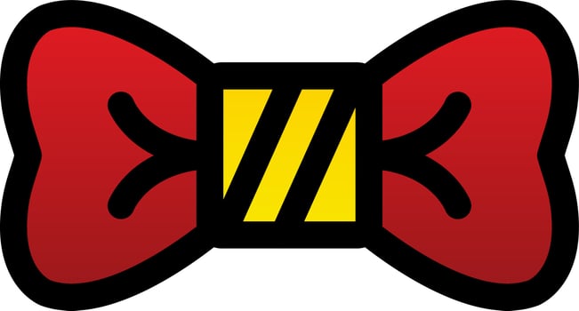 Bow Tie Vector Icon Design
