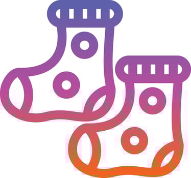 Baby Socks Vector Icon Design