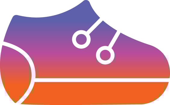 Baby Shoes Vector Icon Design