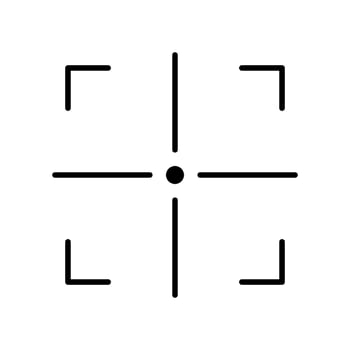 Cross Hair icon vector design templates