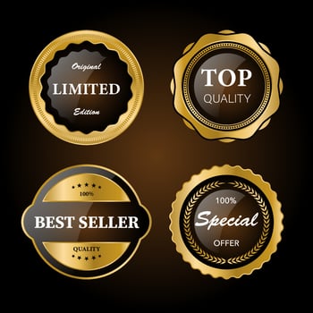 Premium, quality retro vintage labels collection. vector illustration