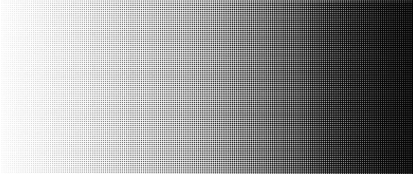 Halftone dot background pattern vector illustration. Monochrome gradient dotted modern texture and fade distressed overlay. Design for poster, cover, banner, business card, mock-up, sticker, layout.