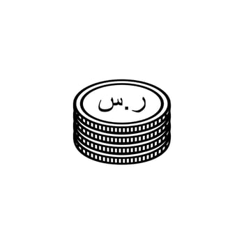 Arab Saudi Currency Icon Symbol, Saudi Riyal, SAR Sign. Vector Illustration