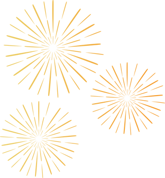 Fireworks New Year Element png