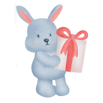 watercolor Easter rabbit. png