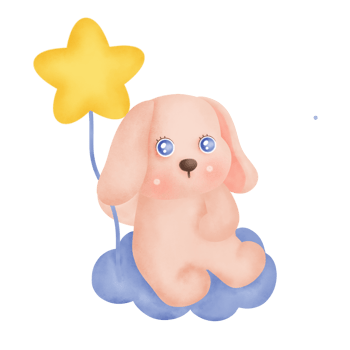 Watercolor Easter bunny png