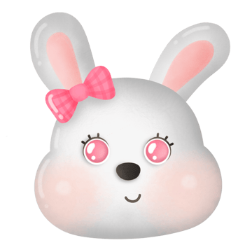 Watercolor Easter bunny png