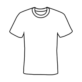 T-shirt vector design with lines suitable for coloring