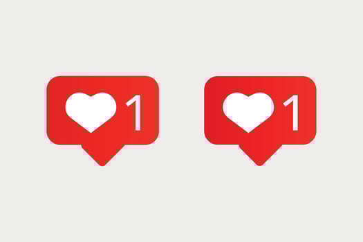 Instagram like notification vector design