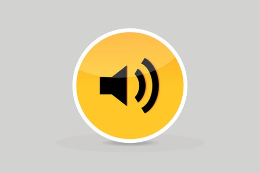 Glossy Microphone sound on icon button premium vector