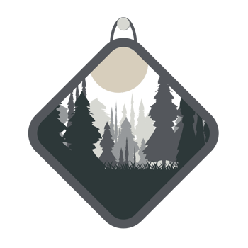 aesthetic frame dusk in the forest natural dark tree nature collection set png