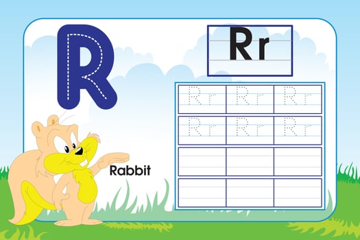 Kids activity worksheet, student playland background vector
