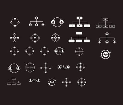 social network icon set vector