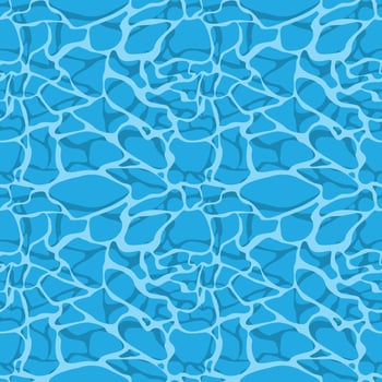 seamless pattern of water surface, clean water surface vector