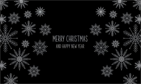 Christmas snowflakes elements ornaments background vector