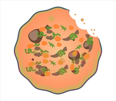 sandwich with cheese and tomato vector