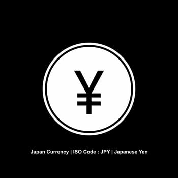 Japan Money Currency, Yen Icon Symbol, JPY Sign. Vector Illustration