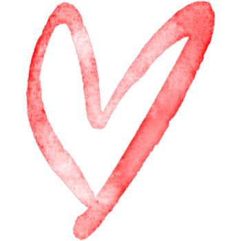 Watercolor Heart Design png
