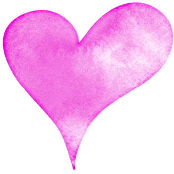 Watercolor Heart Design png