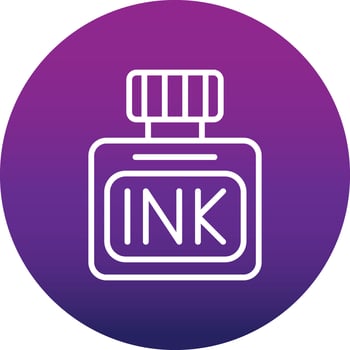 Ink Bottle Vector Icon