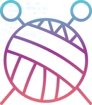 Knitting Vector Icon