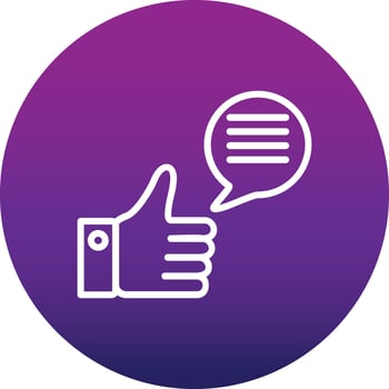 Good Feedback  Icon Design vector