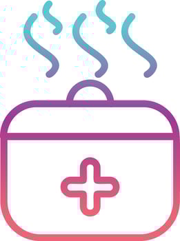 Steaming Vector Icon Design