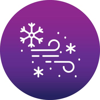 Snow Storm  Vector Icon Design