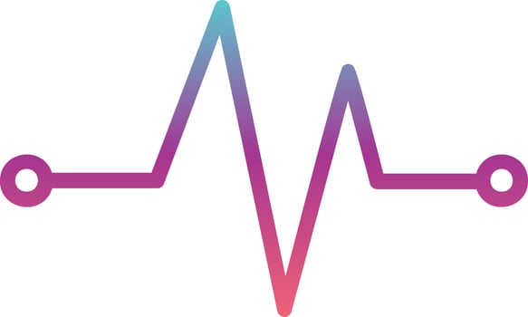 Cardiogram Vector Icon Design