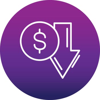 Down Vector  Icon