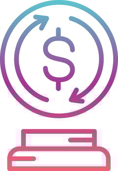 Exchange Rate Vector  Icon
