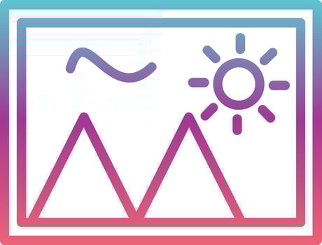 Summer Vacation Photography Vector  Icon