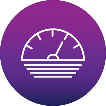Speedo Meter Vector  Icon