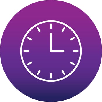 Clock Vector  Icon
