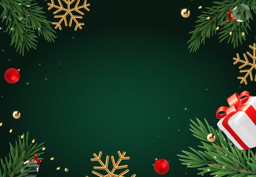 Merry Christmas and Happy New Year Greeting Card vector