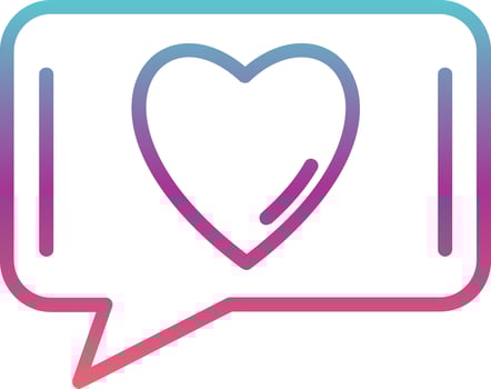 Love Chat Vector  Icon