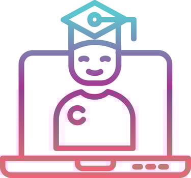 Online Class Vector Icon