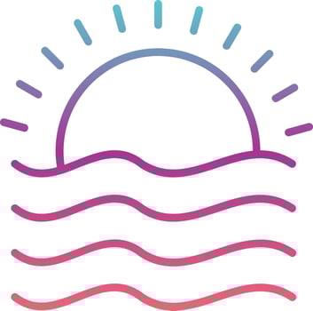 Sunset Vector Icon