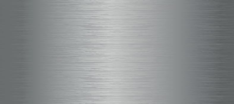Panoramic background silver steel metal texture - Vector