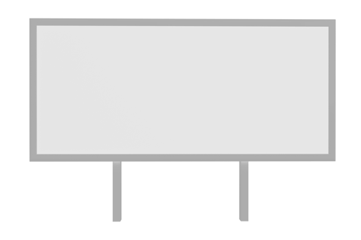 Billboard isolated. 3D rendering png