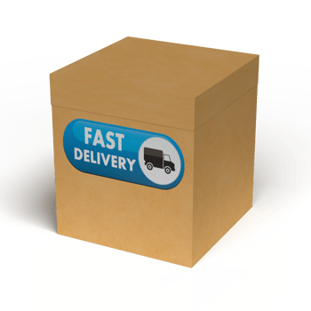 Big cardboard box. 3D rendering png