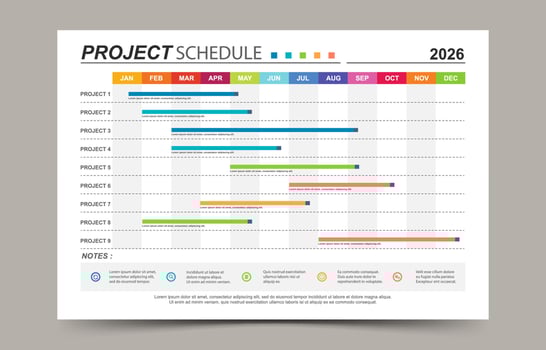 Monthly Timeline Template vector