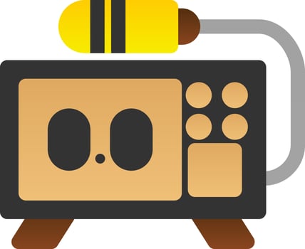 Geiger Counter Glyph Icon vector
