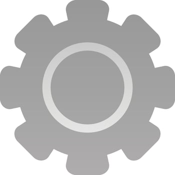 Gear Glyph Icon vector