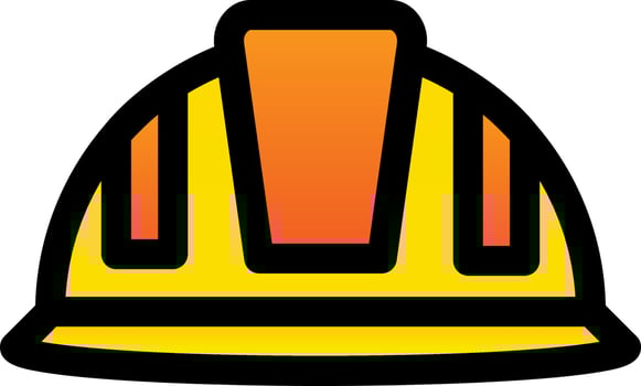 Helmet Glyph Icon vector