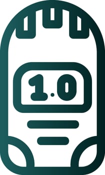 Dosimeter Glyph Icon vector