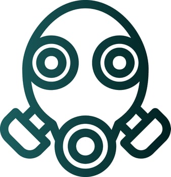 Gas Mask Glyph Icon vector